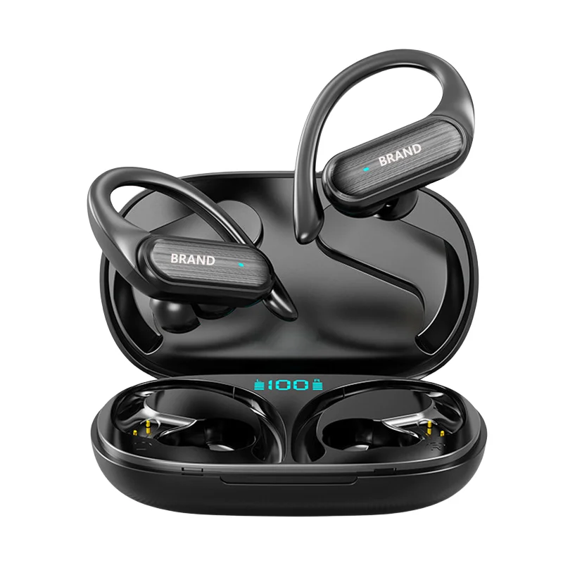 

New Digital Display BT5.3 sports Waterproof earhook headset audifonos inalambricos wireless headphones