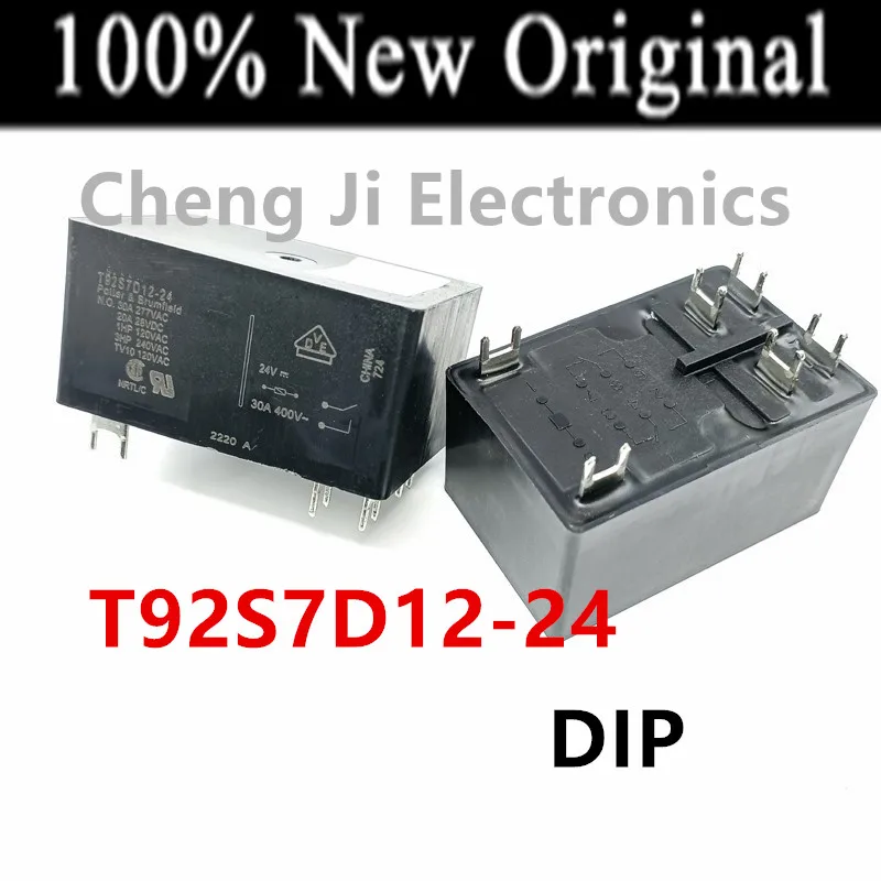 Tyco Electronics T92S7D22-12 Power Relay - 30A, 277VAC, 6-Pin, 12V Coil (1 Piece)-855455