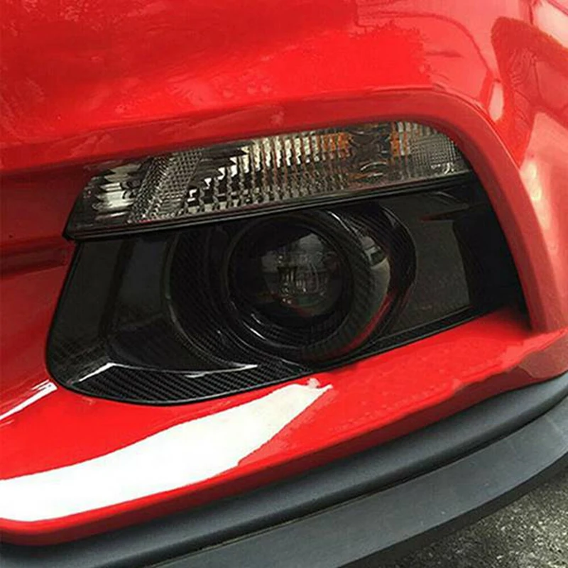 

2 Pcs Bumper Fog Light Cover Fog Light Cover Bazel Grilles For 2015 2016 2017 Red