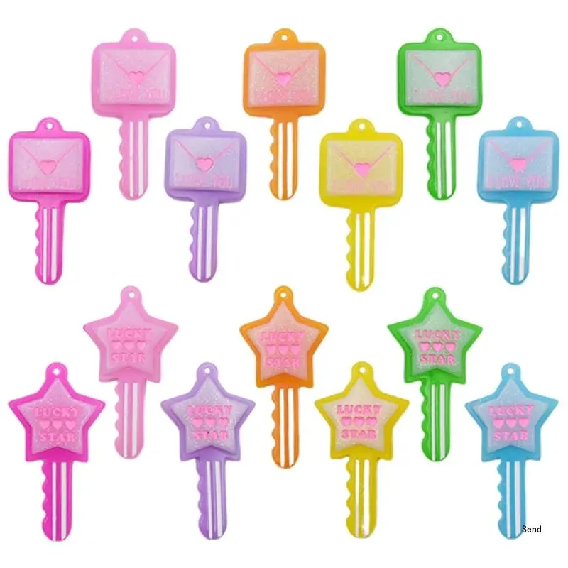 

Color Hang Tags New Year Jewelry Making Tassels Resin Envelope Keys Pendant
