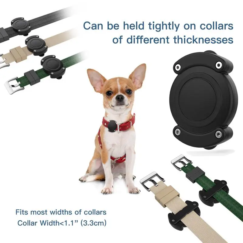 Pet Dog Airtags Case Protector Waterproof Keychain Holder Case Screw Cover AirTag Anti Lost