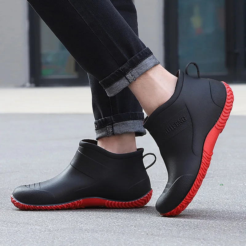 Scarpe Da Giardino Impermeabili Uomo - Stivali Da Pioggia Slip-On In Gomma, Per Giardinaggio E Lavori Esterni