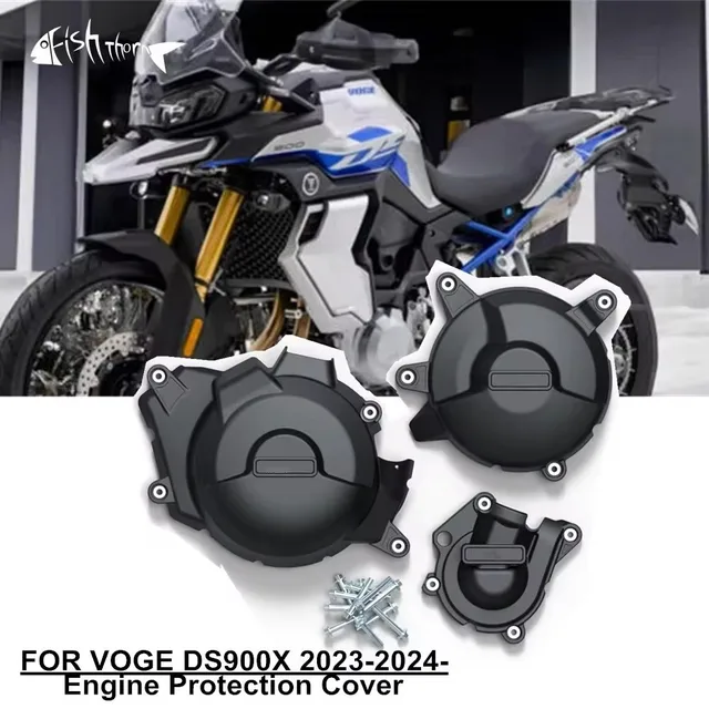 LLIDFONK Seitenständer Pad Für VOGE DS900X/625X/525X - Alu Stützpad Schwarz