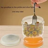 Pickles Jar Dry and Wet Dispenser Food Bottle Storage Kitchen Organizer Kimchi Jar Fermentation Kit Juice Separator Container 3