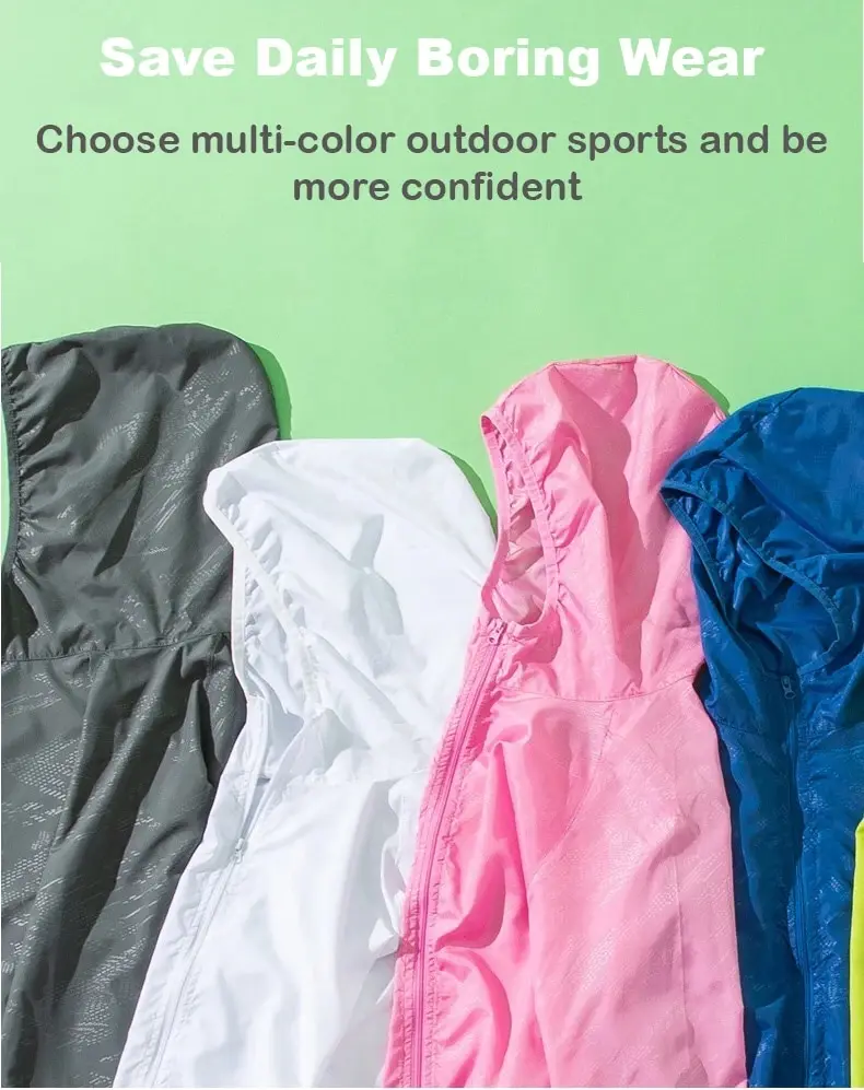 LNGXO Männer Frauen Wasserdichte Jacke Schnell Trocknend Wandern Camping Windjacke Unisex Trekking Angeln Regen Mantel Outdoor Anti UV Kleidung – Detail 3
