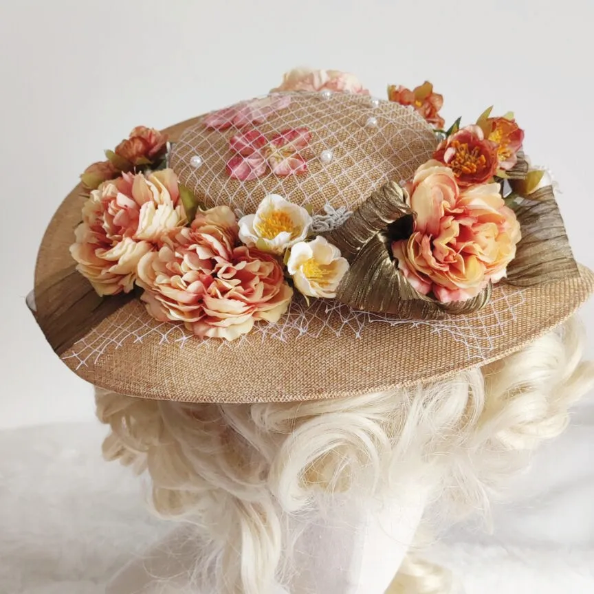マキシン　麦わら帽子　ヴィンテージ　リボン　お花 マキシン 麦わら帽子 ヴィンテージ リボン お花 | Shop at