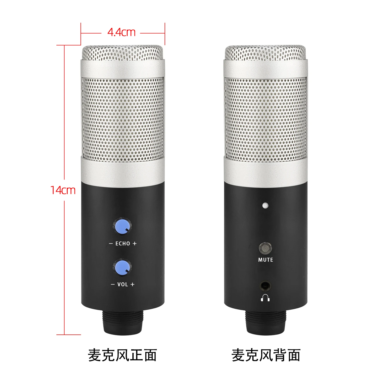 Kinglucky U830 Microphone Studio Game Live Applicable Mobile Computer Compatible with Windows\Mac OS\PS4