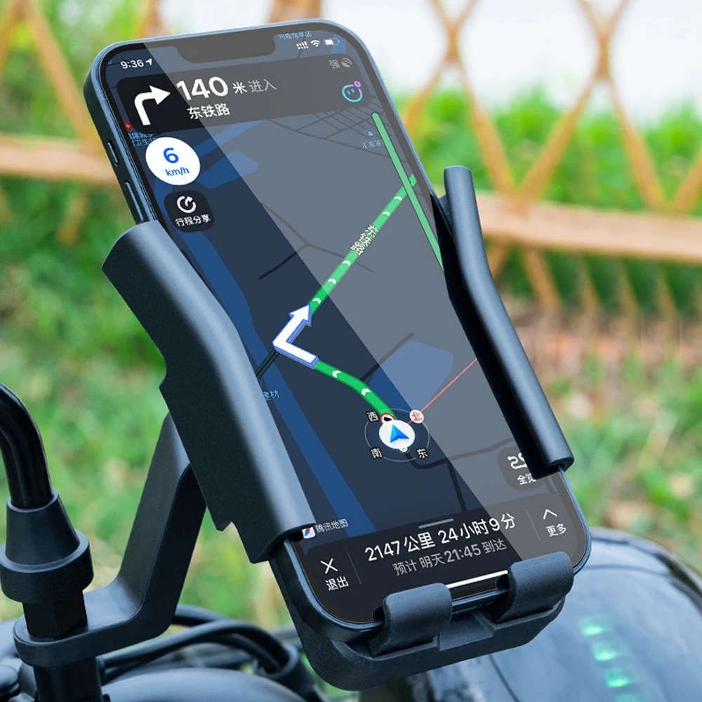 Motorcycle Phone Holder Stand Bicycle Mobile Phone Holder Mount GPS Support Shockproof Bracket For iPhone Samsung Xiaomi motorcycle stand holder phone mobile phone gps navigaton plate bracket support for kawasaki versys 1000 versys1000 2019 2021