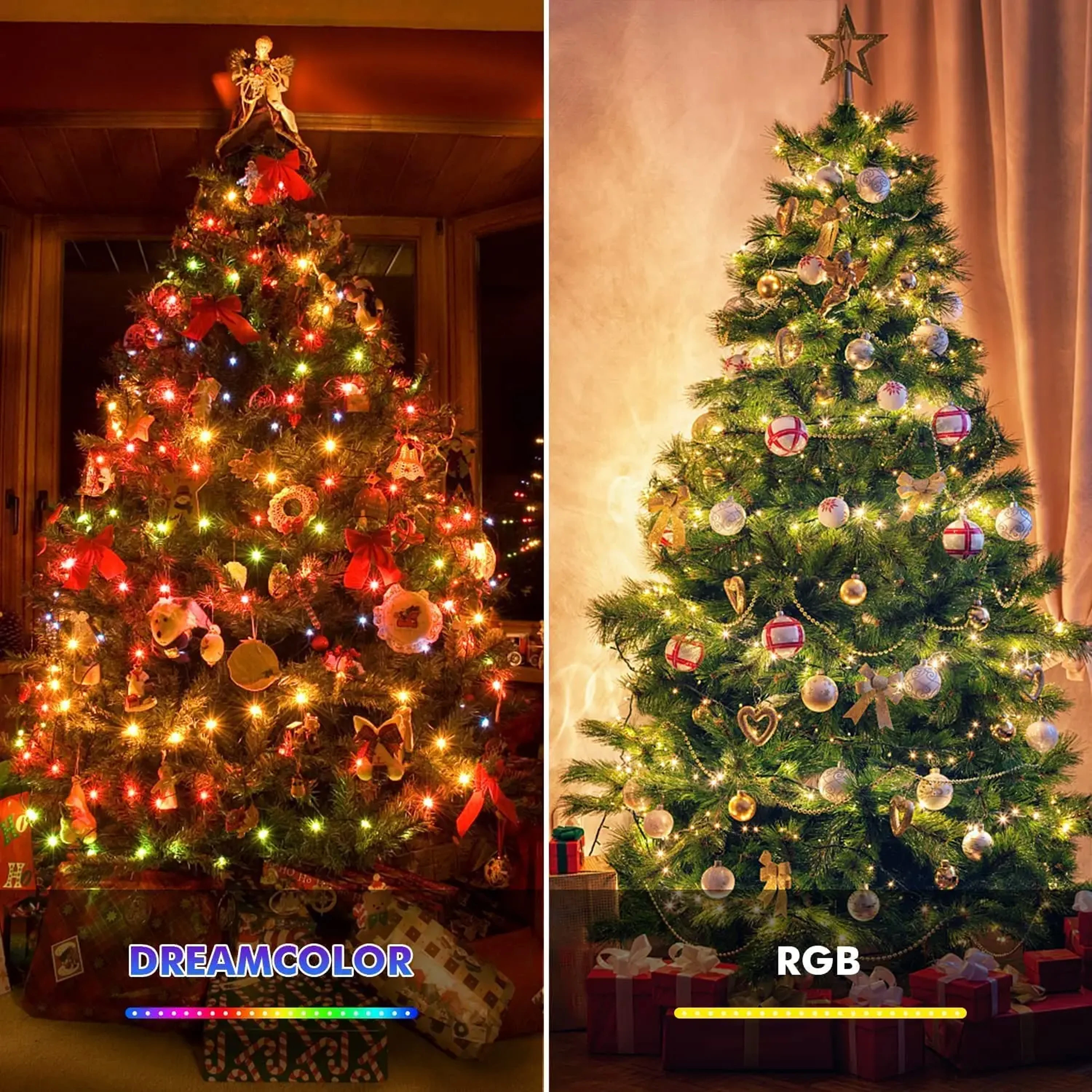 Enchanting USB LED Fairy Lights - Multicolor String Decor with App-Controlled Remote for Indoor & Outdoor Celebrations