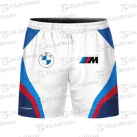 BMW Motorrad Motorsport Men's Fashionable Mesh Breathable Casual Shorts And Comfortable Fitness Running Shorts