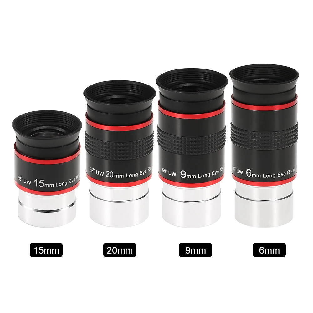 

XH STAR Ультра широкоугольный 68-градусный окуляр 6 мм/9 мм 15 мм/20 мм планетарный высокомощный телескоп фитинг 1,25 дюйма