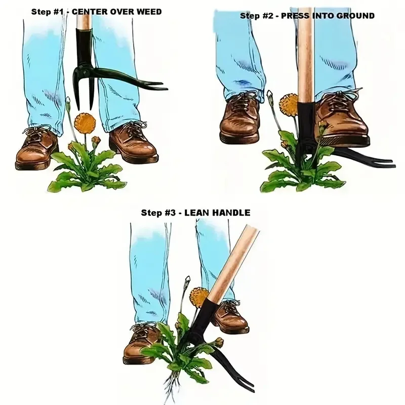 Grass Pulling Machine Non Bending Standing Manual Shovel