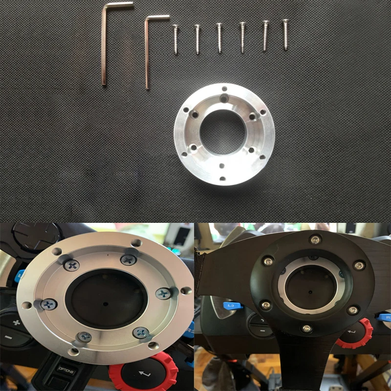 

PC Simracing Game Steering Wheel Adapter Plate, Suitable For Logitech G29 G920 G923 13/14 Inch Steering Wheel Modification Base