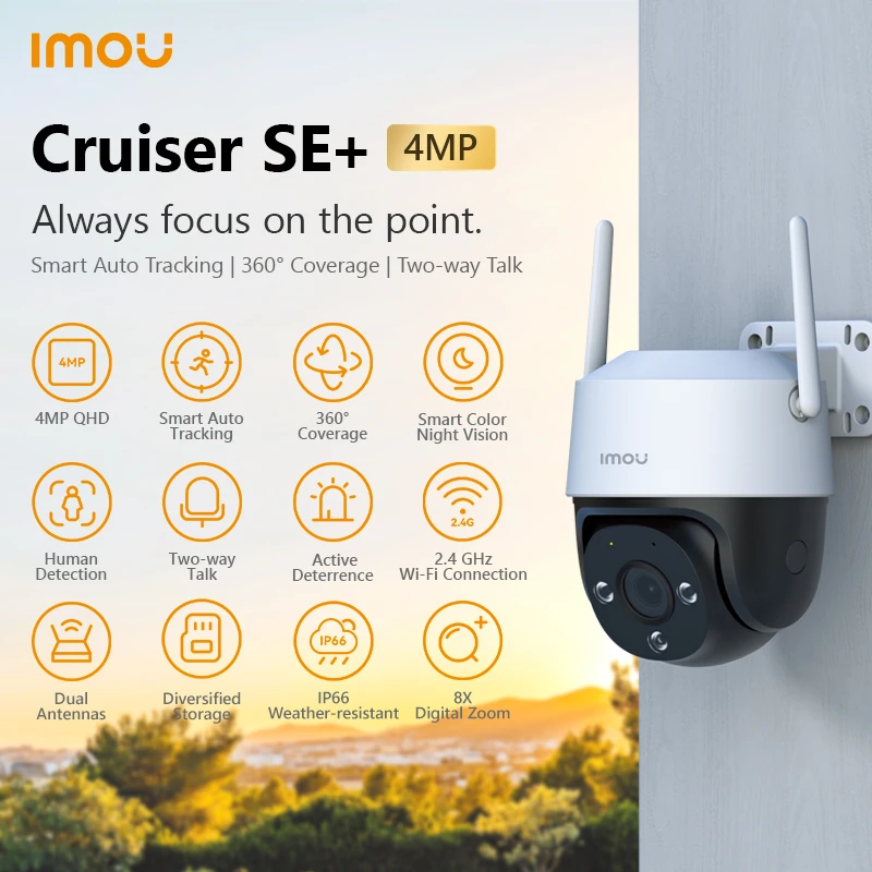 IMOU Cruiser SE+ 4MP Outdoor Wi-Fi Camera 