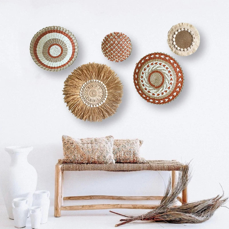 Lima Misverstand Meenemen Rotan Achtergrond Muur Opknoping Hand Made Bohemian Stijl Veer Shell Stro  Wanddecoratie Hanger Meisjes Decor Kamer Accessoires|Windgongen en hangende  decoraties| - AliExpress