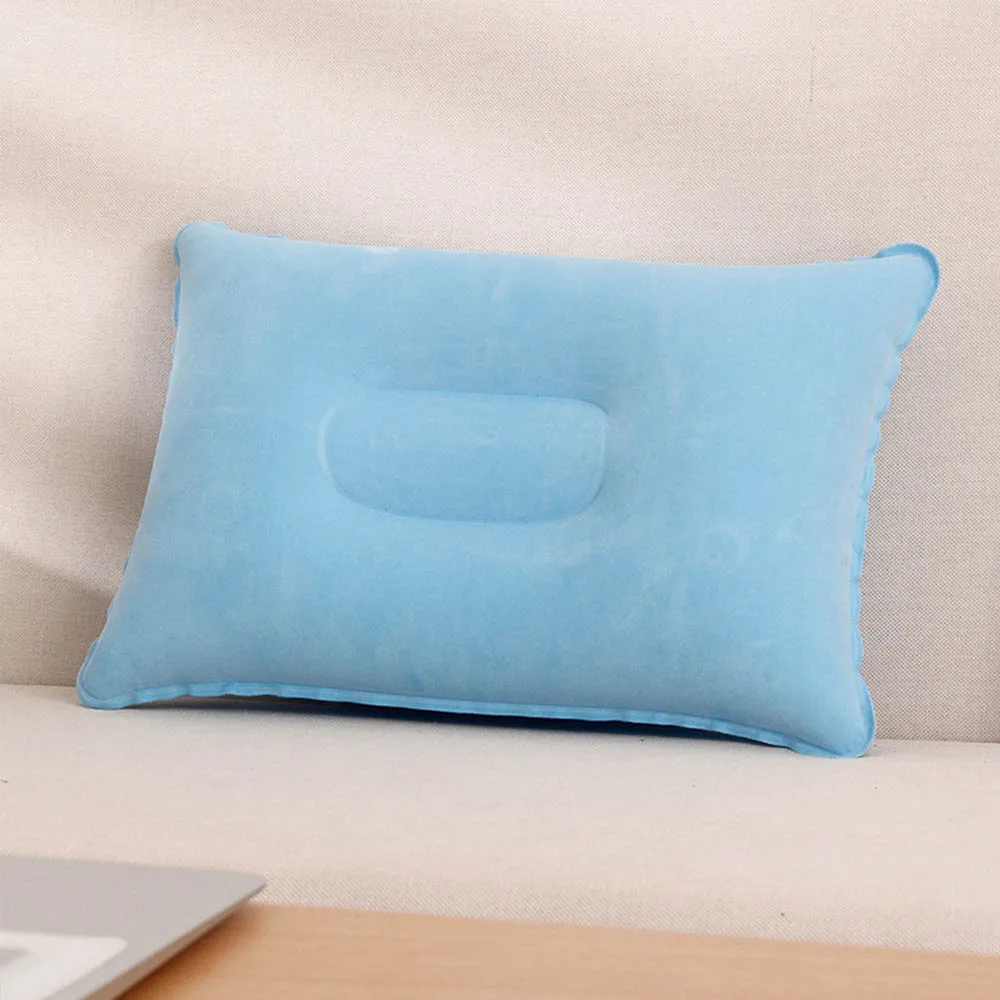 Inflatable Travel Pillow Portable Air Pillow for Camping Hiking Home Office Napping Sleeping Neck Waist Lumbar Support inflatable pillow camping pillow