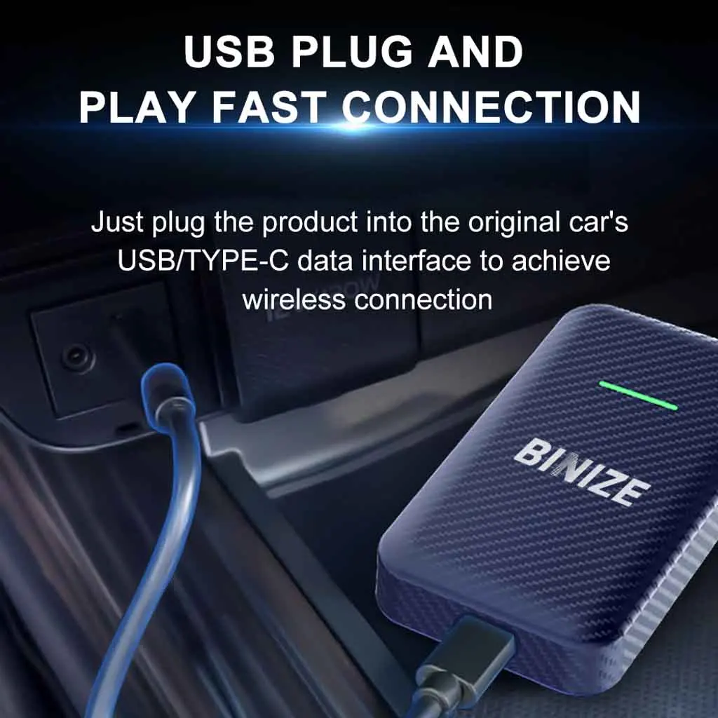 Binize wireless CarPlay adapter only for android system car radio