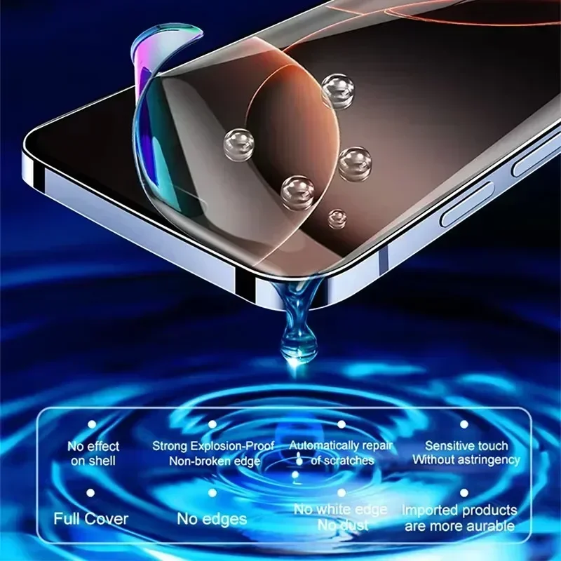 5-Pack Hydrogel Screen Protector for Smartphones - Premium Film, Not Glass