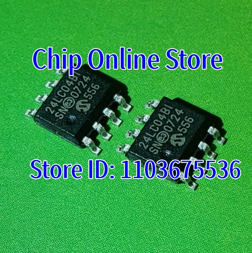 

5 ~ 100 шт. 24LC04B-I/SN 24LC04BT-I/SN 24LC04B SOIC8 новый оригинальный EEPROM