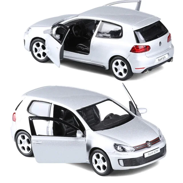 1:36 VW Golf 6 Diecasts Car Model Volkswagen To Scale Golf Gti Miniature Alloy Toy Pull Back Vehicle Models for Childrens Gifts 5