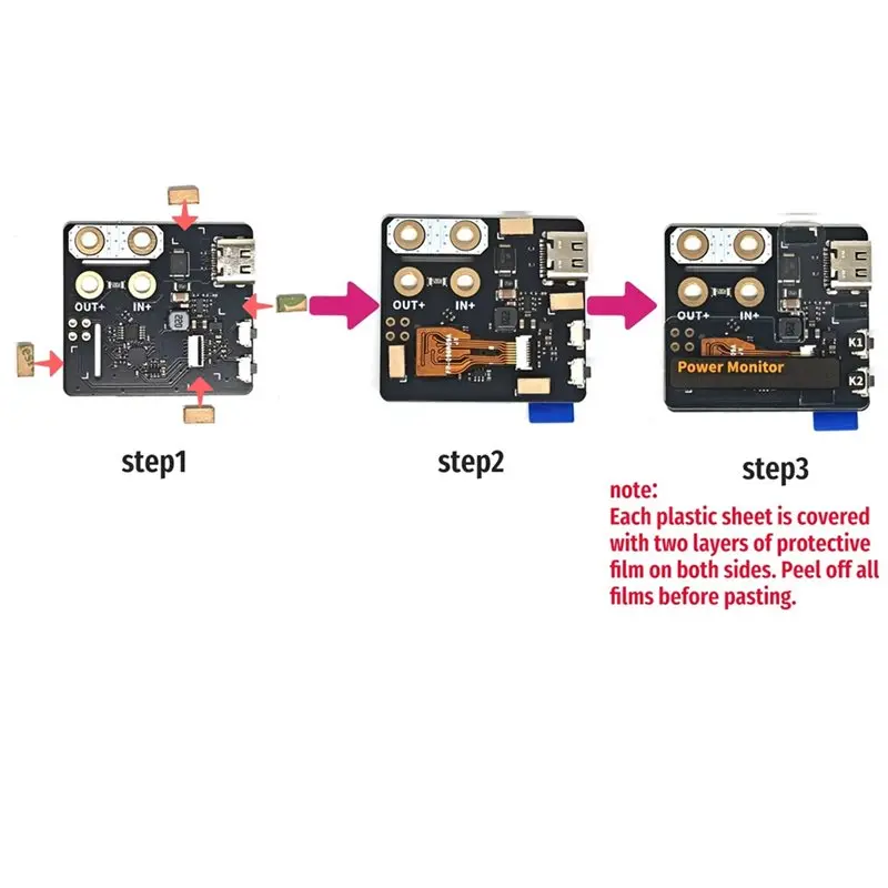 전력 모니터 DC 모니터 전압 전류 측정기 36V 10A Uart PD QC-A86G