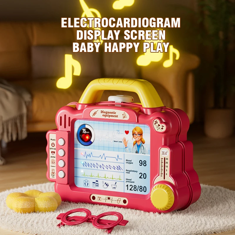 Children Hospital Pretend Play Toys Doctor Nurse Play House Toy Medical Tool Set Games for Girls Boys Nursing Medicine Suitcase