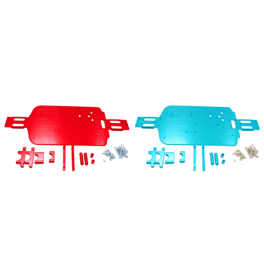 

RCGOFOLLOW 1pcs Aluminum Alloy Reliable Chassis For 1/18 Rc Chassis Wltoys A959 A979 A969 959B 969B 979B RC Car Part Red