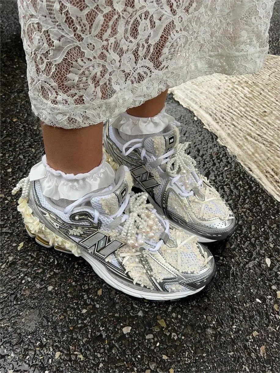 Bornladies Sexy Perspective White Flare Skirts Summer Women Vacation High Waist Long Skirts Lace Beach Style Skirt