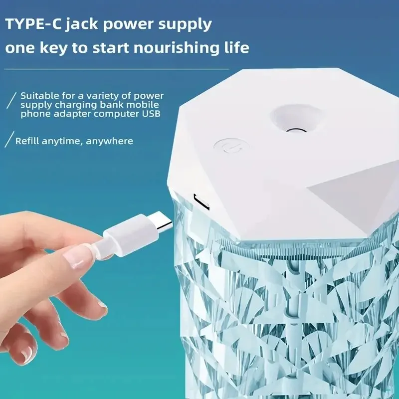 Air Humidifier Portable Ultrasonic Oil Diffuser 400ml 1pc