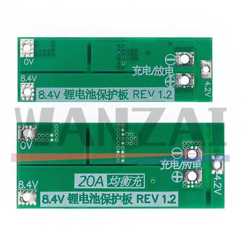 2S 20A 7.4V 8.4V 18650 Lithium Battery Board/BMS board standard/balance
