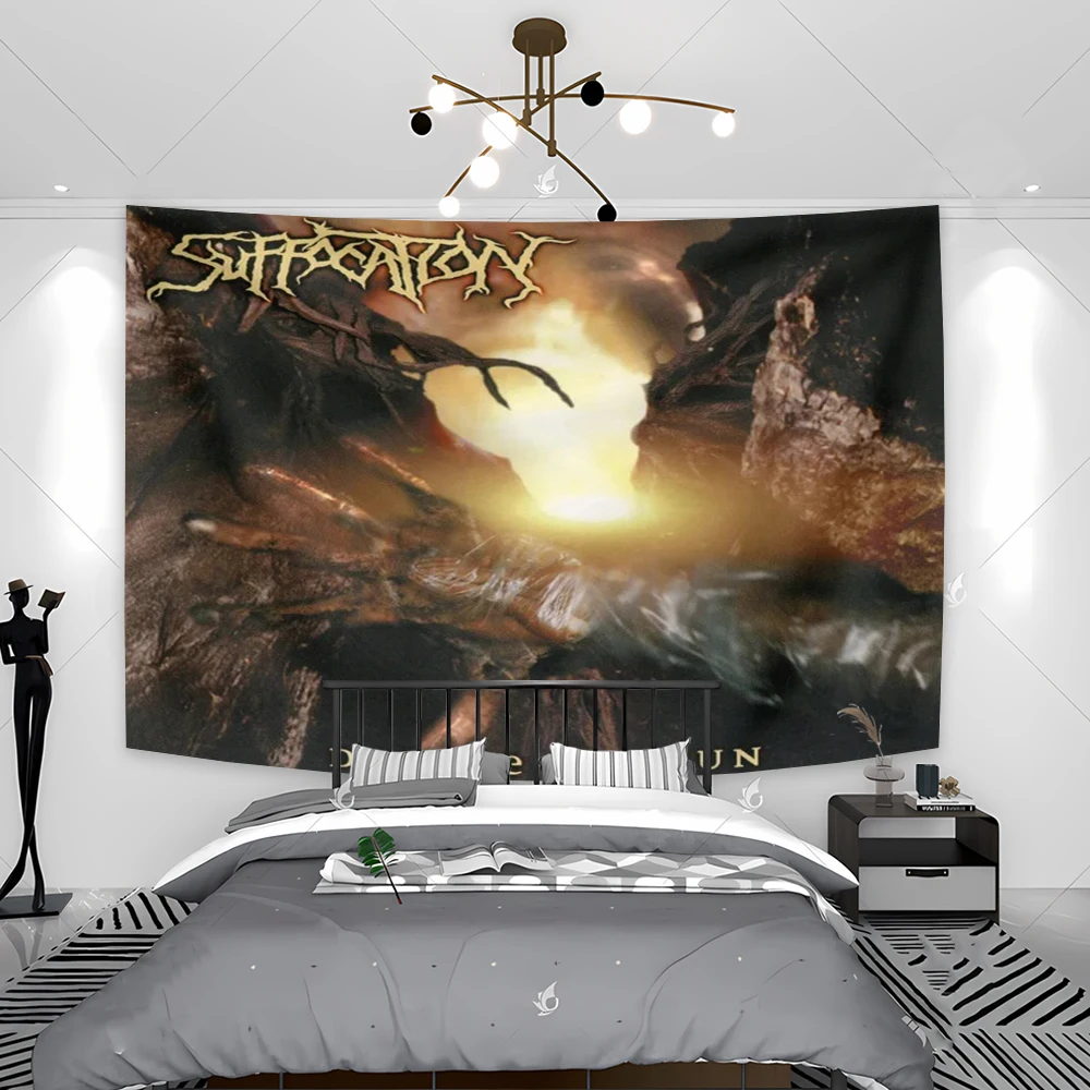 Description Picture 3 of itemRed Tapestry Flag Banners Wall Tapestry Yoga Home Decoration Bedroom Colored Tapestry Aesthetic Macrame Wall Hanging