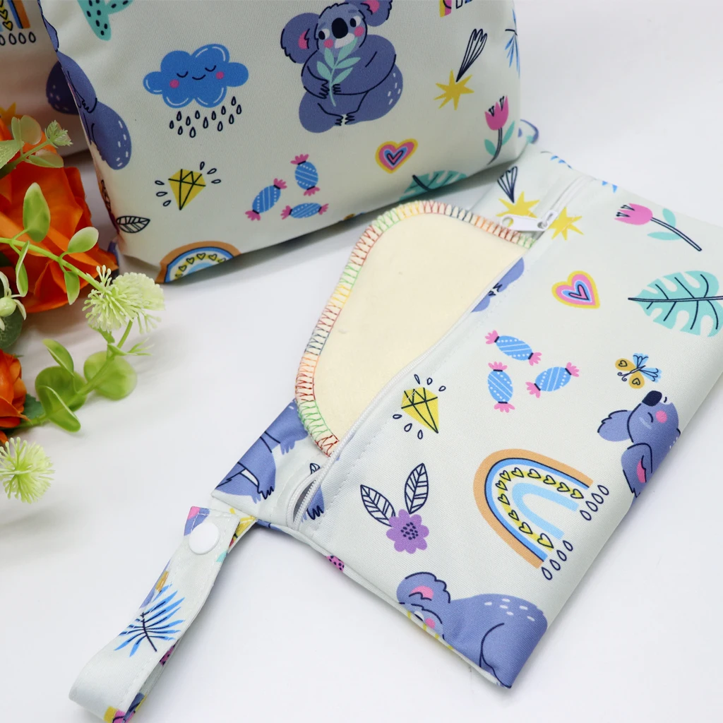 3pcs Set Wetbag Waterproof PUL Nappy Dry Bag for Diapers Inserts Mini Fashion Wet Diaper Bag Portable Storage mini wet bag