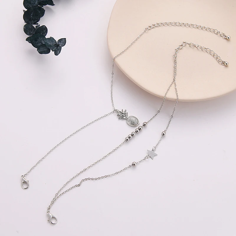 Summer Fashion Crystal Pineapple Anklets Female Barefoot Crochet Sandals Foot Jewelry Bead Ankle Bracelets For Women Leg Chain silver anklet bracelet ankle chains bead bracelet cubic zirconia anklet beads anklet toe foot bracelet fashion accessories ankle slimming bangle