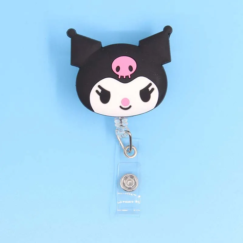Big Size Thickened Silica Gel Hello Kitty Kuromi 60cm Retractable Badge  Reel Nurse Student Exhibition ID Card Clips Badge Holder