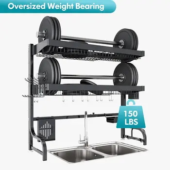 Expandable Over the Shelf Storage Organization, Kitchen Organizer, Tableware Drainboard, Free Shipping, Dish Drying Rack, Home 2