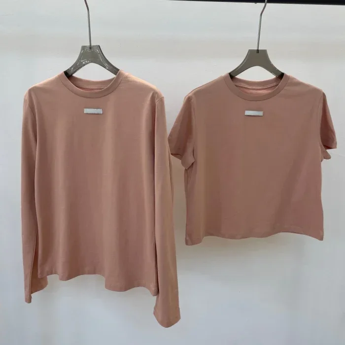 

154019 Fashion Classic Trendy Luxury Design New Casual Sproty Letter Long/Short Sleeve Shirt T-shirt Female M5
