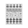 Little Fresh Theme Nail Stickers High-end Plaid Pattern Bow Black Rose INS Love Text Design Nail Art Decoration Decals 6