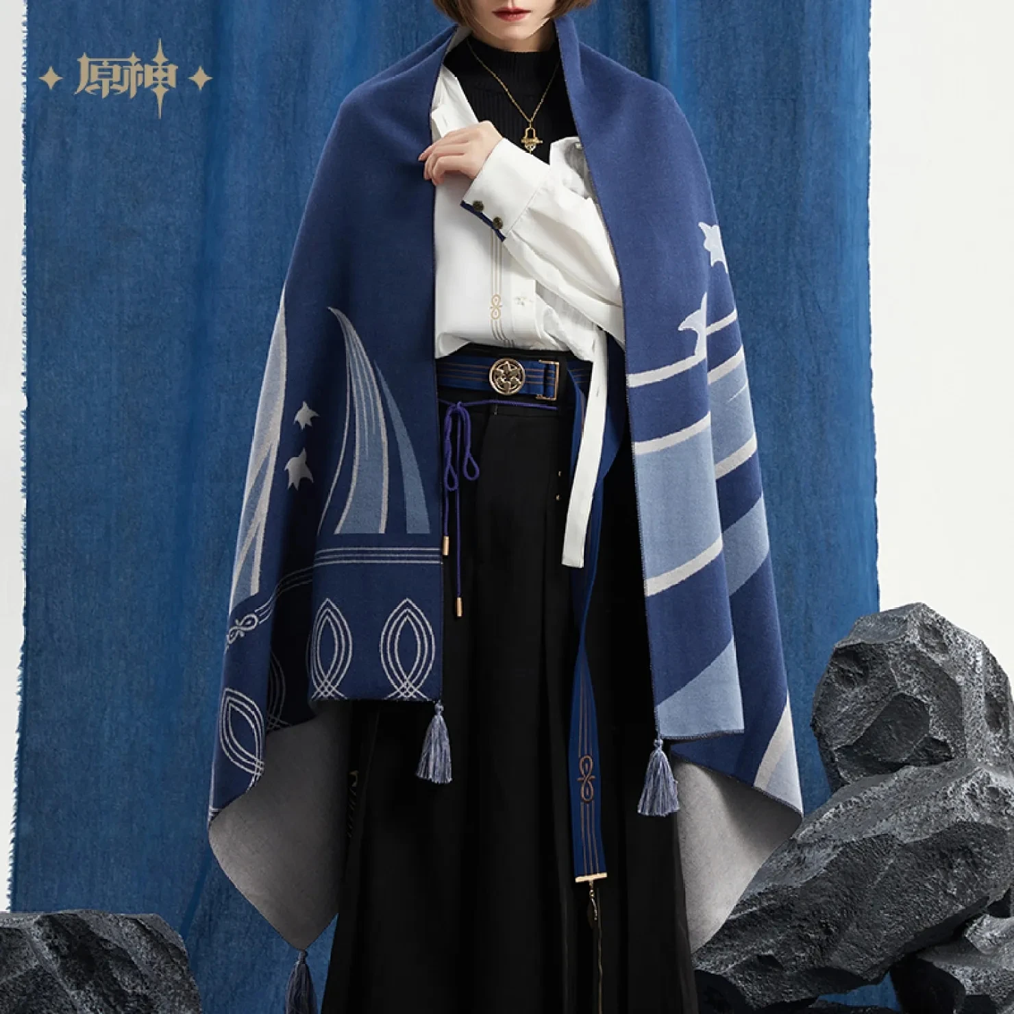[Genuine] miHoYo Original Wanderer Theme Impression Casual Scarves Genshin Impact Cosplay Accessories Scaramouche Shawls 180CM