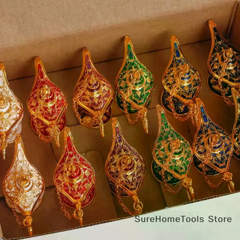 Aladdin Magic Lamp Alloy Decorative Crafts Ornaments Statue Wedding Holiday Party Home Living Room Desktop Decoration Crafts