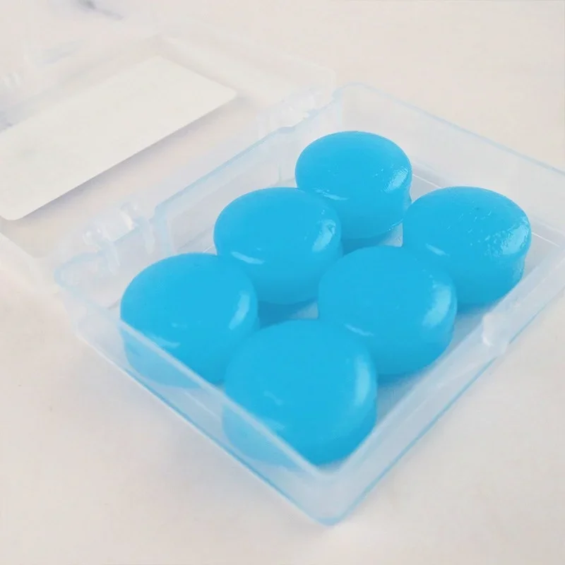 Foam Earplugs Silicone Earplugs 6Pcs Silicone Ear Plugs Sound Insulation Anti-Noise for Travel Rest