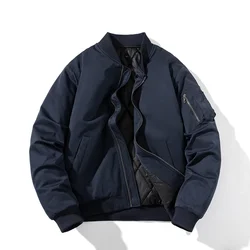 Ma1 Bomber Jacket Men Women Winter Solid Pilot Jacket Military Flight Baseball Coat Spring Autumn Windbreaker Hooded Casual 2022