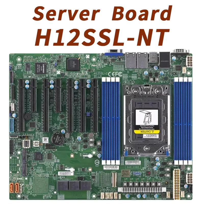 

H12SSL-NT For Supermicro Server ATX Motherboard AMD EPYC Chipset 7002/7003 Series Cpu Supports Pcie4 100% Tested Fast Ship