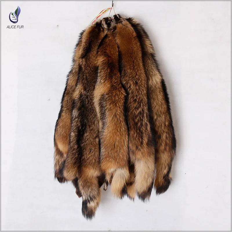 動物の毛皮のペルト本物のアライグマ犬の毛皮のスキン高品質の 