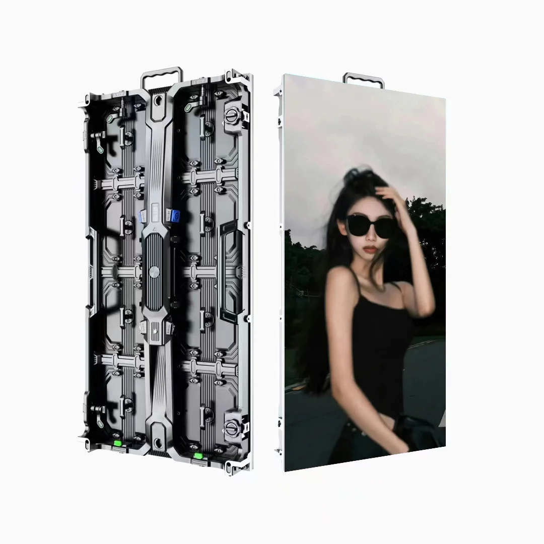 

2024 New HUB Hard-bonded Indoor P2.976 500*1000mm 3840Hz Die cast aluminum ledwall cabinet display for rental led screen
