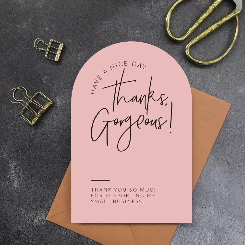 

30Pcs/Pack Thank You For Supporting My Small Business Card with Flower Gift Box Package Sealing Labels Envelope Sealing Tags