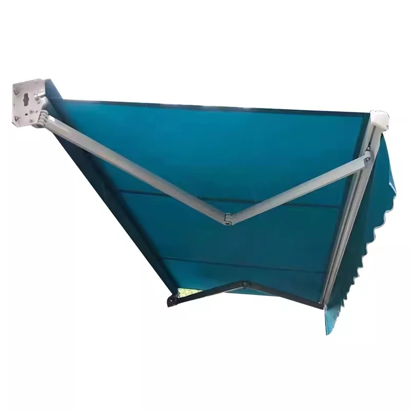 Manual Electric Outdoor Retractable Awning Adjustable Patio Door Window Awning Canopy with Shade Curtain for Garden Balcony
