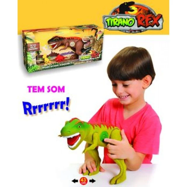 Dinossauros T-Rex c/ Som e Movimentos - Autobrinca Online