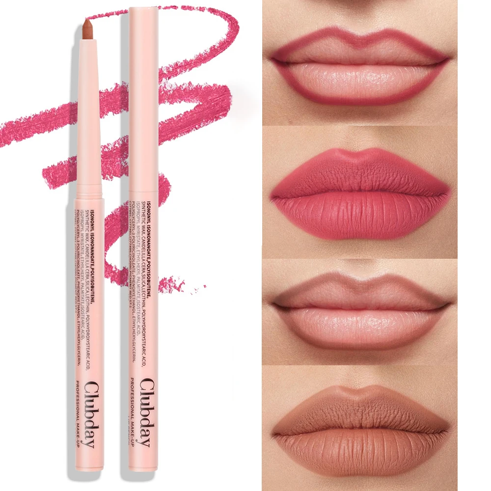 Nude Brown Lip Liner Pencil 6 Color Red Contour Tint Lipstick Pencil Make Up Waterproof Matte Lipsticks Lipliner Pen Cosmetics