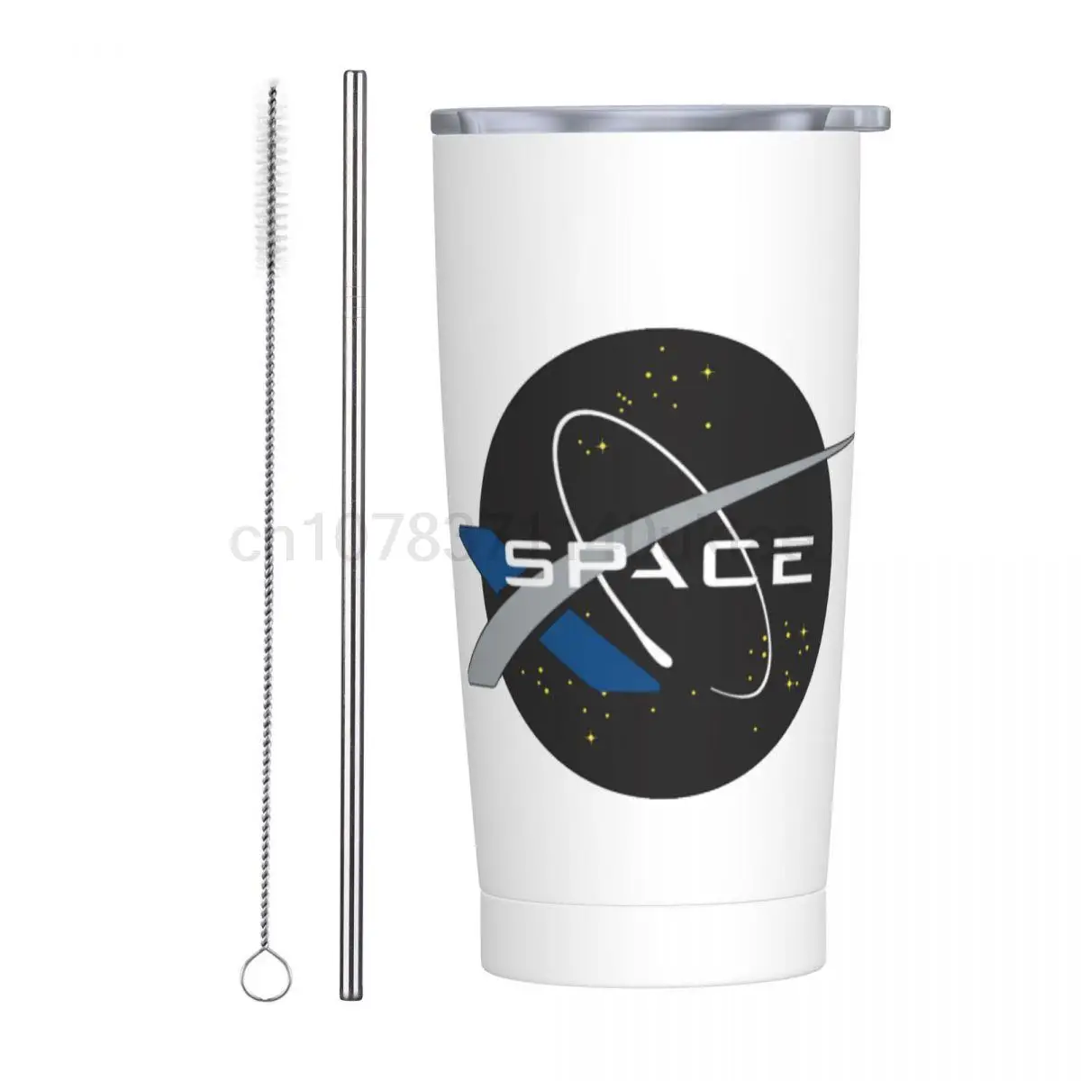 

Стакан Spacex Space Mars Moon, вакуумные изолированные кофейные чашки, вакуумная фляжка для путешествий, для улицы, искусственная кружка, 20 унций