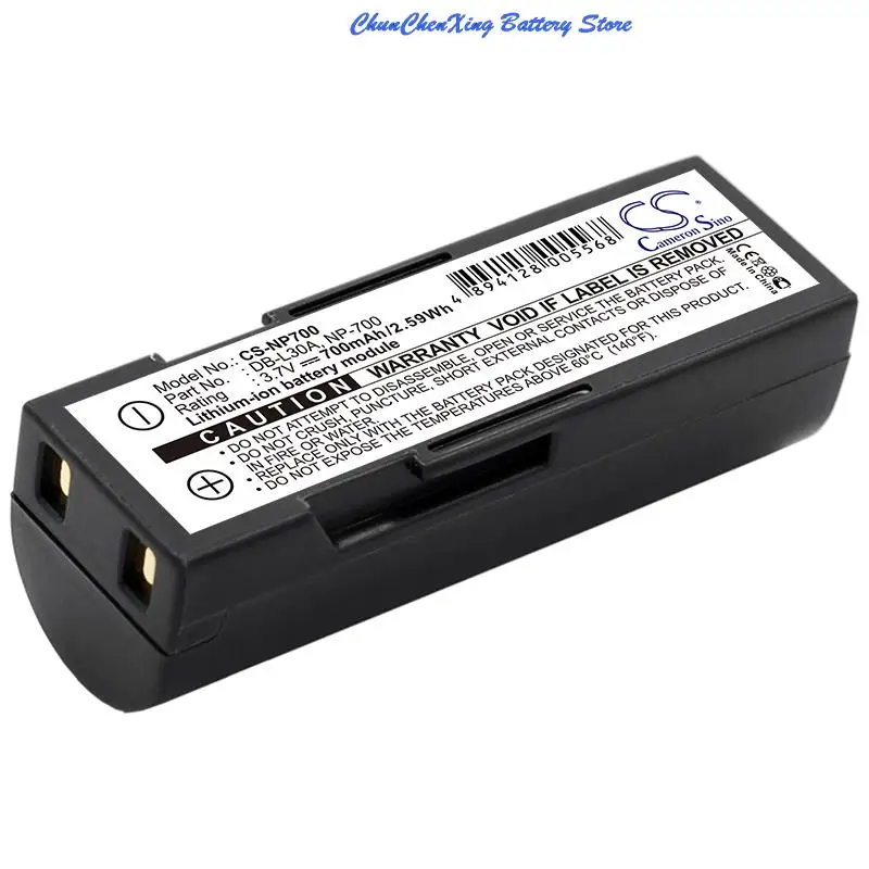 Batteria 700Mah Per Pentax Optio Z10, Per Sanyo Xacti Vpc-A5, Per Samsung L77, Per Minolta Dimage X60, Dimage X50 K R S